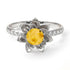 Lotus Flower Citrine ring - Lotus no. 603