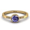 Bezel Minimalist Tanzanite Ring - Kinsley No. 201