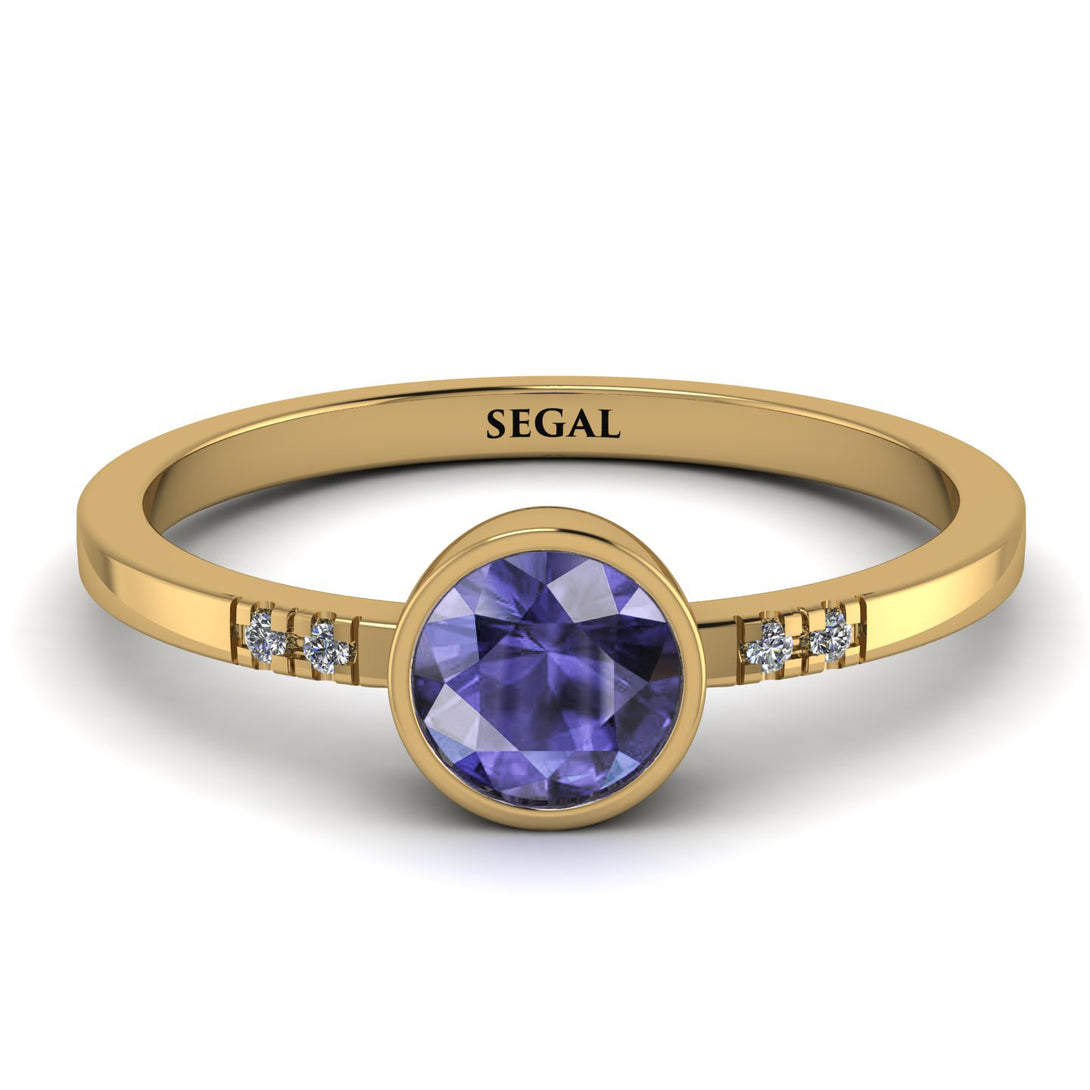 Bezel Minimalist Tanzanite Ring - Kinsley No. 201