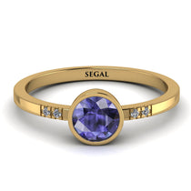 Bezel Minimalist Tanzanite Ring - Kinsley No. 201 image 1