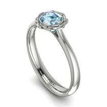 Solitaire Minimalist Aquamarine Ring - Eden No. 403 image 1