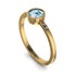 Bezel Minimalist Aquamarine Ring - Kinsley No. 401