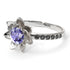 Lotus Flower Tanzanite ring - Lotus no. 206