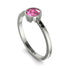 Bezel Minimalist Pink Moissanite Ring - Kinsley No. 806 image 2