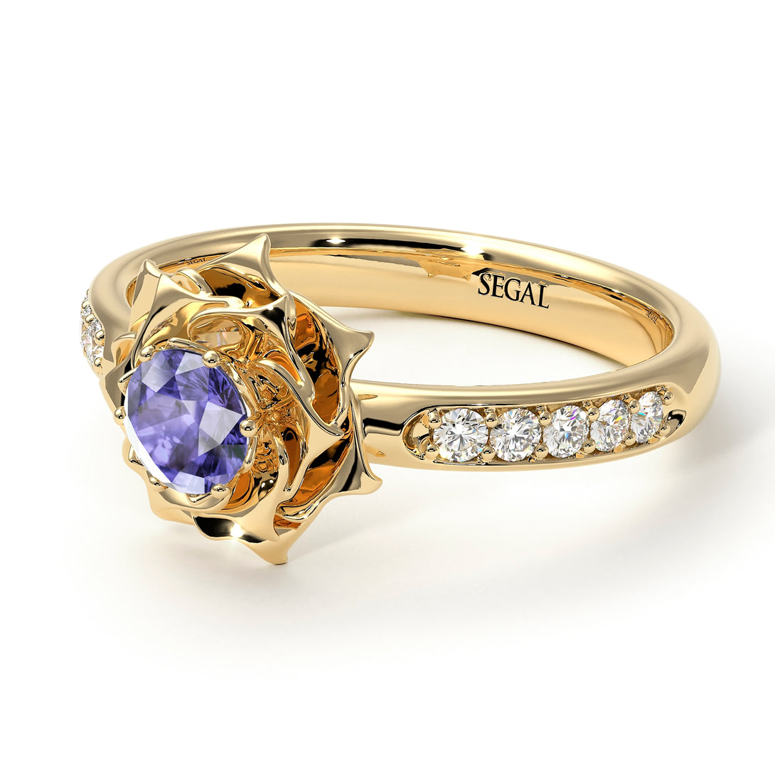A lady's Rose Tanzanite Ring- Elena no. 201