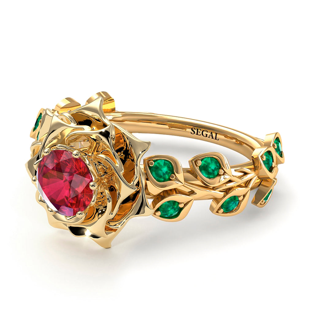 Rose Flower And Leaves - Diana no. 10