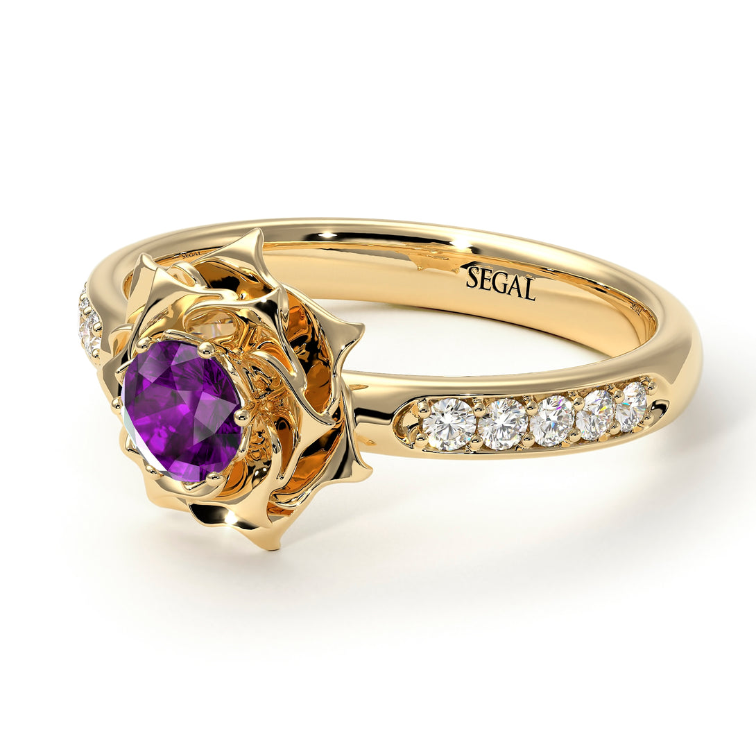 A lady's Rose Amethyst Ring- Elena no. 301