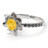 Lotus Flower Citrine ring - Lotus no. 606