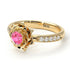 A lady's Rose Pink Moissanite Ring- Elena no. 801