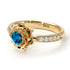 A lady's Rose Blue Topaz Ring- Elena no. 501