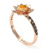 Lotus Flower Citrine ring - Lotus no. 605
