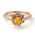 A lady's Rose Yellow Diamond Ring- Elena no. 1002