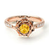 A lady's Rose ��itrine Ring- Elena no. 602