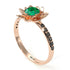 Lotus Flower Emerald ring - Lotus no. 23