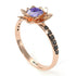 Lotus Flower Tanzanite ring - Lotus no. 205