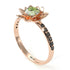 Lotus Flower Peridot ring - Lotus no. 705