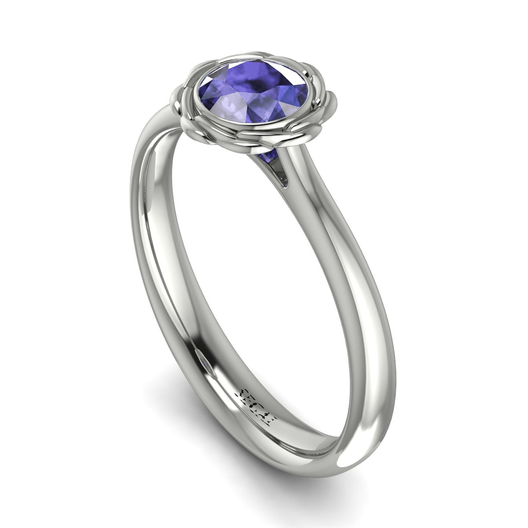 Solitaire Minimalist Tanzanite Ring - Eden No. 203