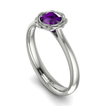 Solitaire Minimalist Amethyst Ring - Eden No. 303 image 1