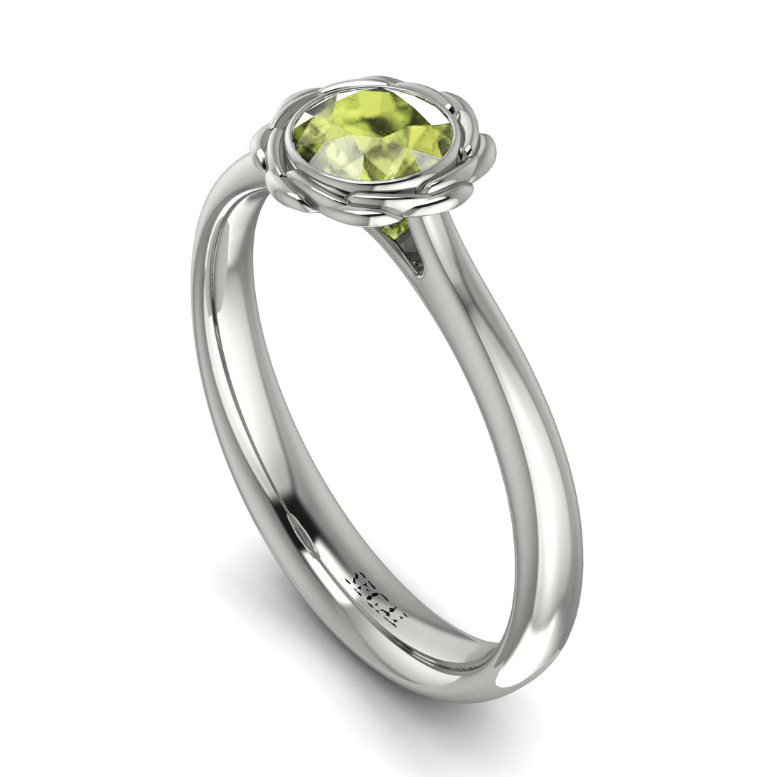 Solitaire Minimalist Peridot Ring - Eden No. 703