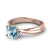 Solitaire Twist Shank Aquamarine Ring - Eleanor No. 402 image 2