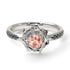 A lady's Rose Morganite Ring- Elena no. 906