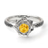 A lady's Rose ��itrine Ring- Elena no. 606