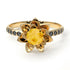 Lotus Flower Citrine ring - Lotus no. 604