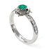 A lady's Rose Emerald Engagement Ring - Elena no. 18