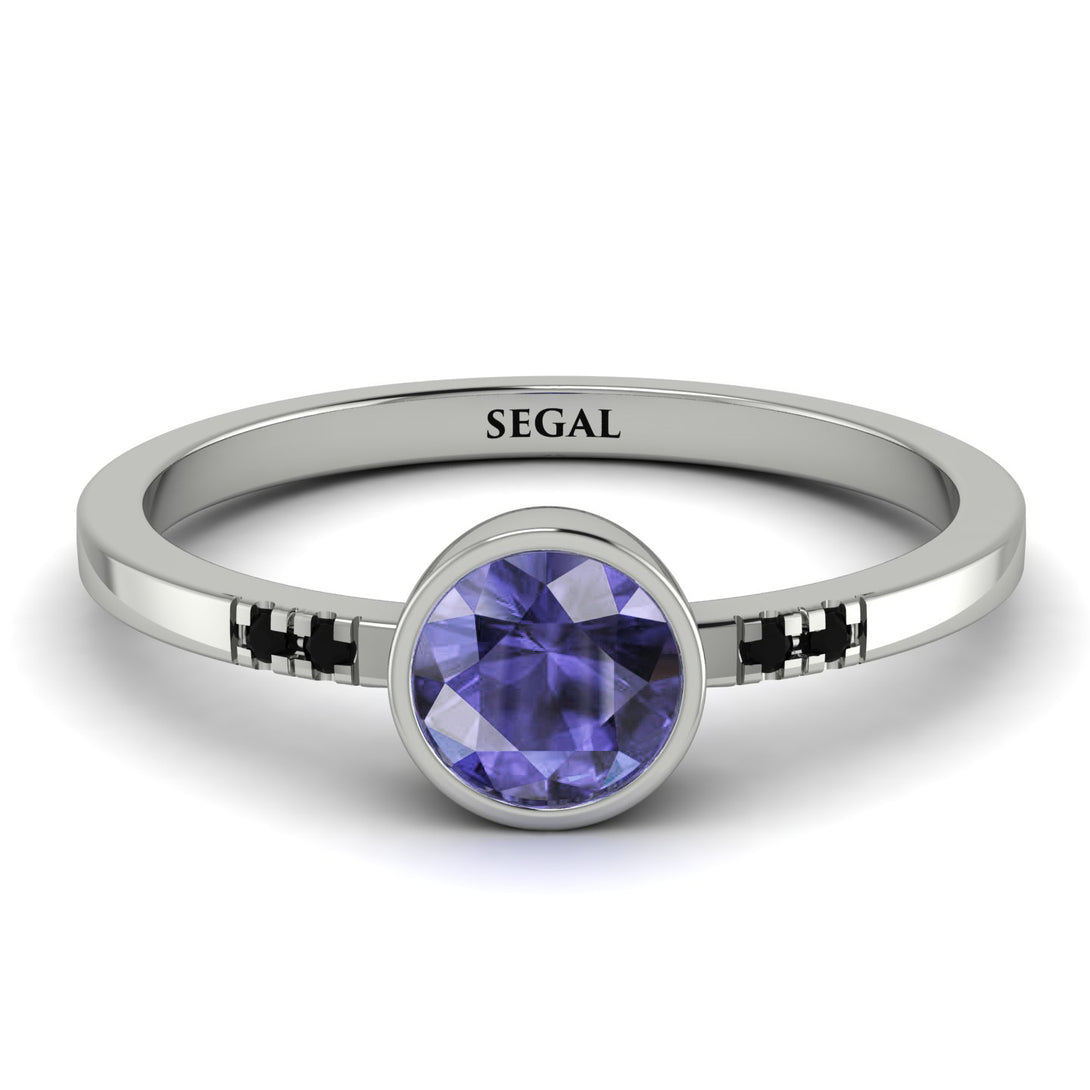 Bezel Minimalist Tanzanite Ring - Kinsley No. 206