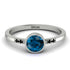 Bezel Minimalist Blue Topaz Ring - Kinsley No. 506