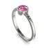 Bezel Minimalist Pink Moissanite Ring - Kinsley No. 803 image 2