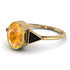 Geometrical Bezel Yellow Diamond Ring - Trinity No. 1007