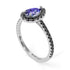 Pear Shaped Halo Tanzanite Ring - Janet No. 206