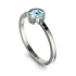 Bezel Minimalist Aquamarine Ring - Kinsley No. 406