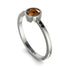 Bezel Minimalist Brown Diamond Ring - Kinsley No. 1106