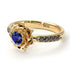 A lady's Rose Blue Sapphire Ring- Elena no. 22