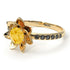 Lotus Flower Citrine ring - Lotus no. 604