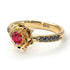 A lady's Rose Ruby Ring - Elena no. 25