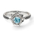 A lady's Rose Aquamarine Ring- Elena no. 406