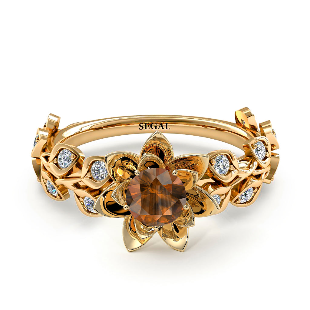 Lotus Flower And Leaves - Anna no. 1104