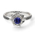 A lady's Rose Blue Sapphire Ring- Elena no. 24