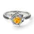 A lady's Rose Yellow Diamond Ring- Elena no. 1006