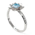 Lotus Flower Aquamarine ring - Lotus no. 403
