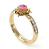 A lady's Rose Pink Moissanite Ring- Elena no. 801