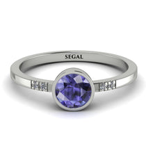 Bezel Minimalist Tanzanite Ring - Kinsley No. 203 image 1
