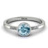 Bezel Minimalist Aquamarine Ring - Kinsley No. 403 image 1