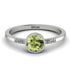 Bezel Minimalist Peridot Ring - Kinsley No. 703 image 1