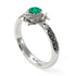 A lady's Rose Emerald Engagement Ring - Elena no. 21