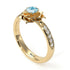 A lady's Rose Aquamarine Ring- Elena no. 401