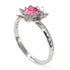Lotus Flower Pink Moissanite ring - Lotus no. 803